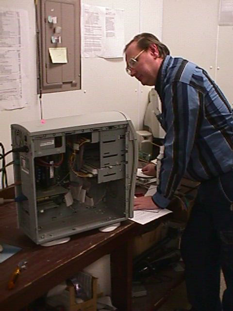 Doty's computer repair technician